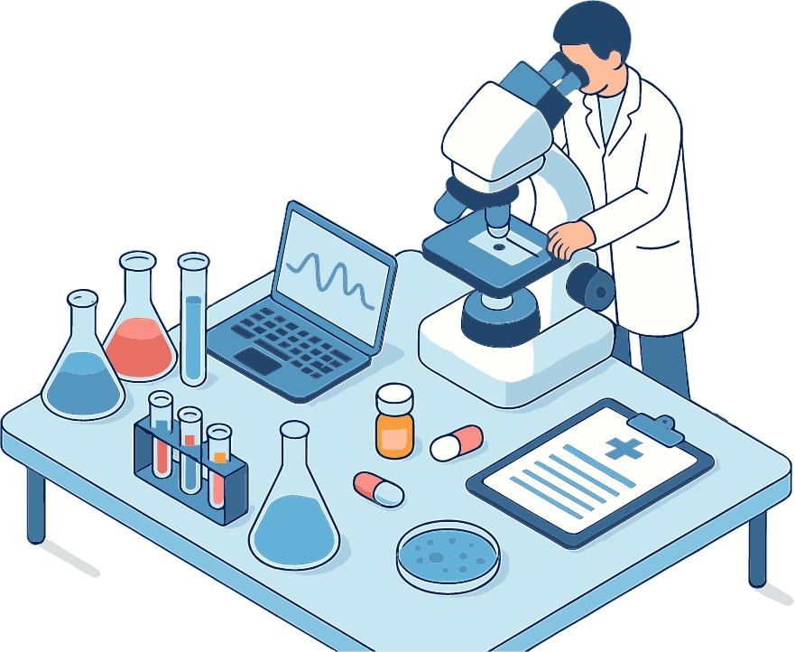 研究する研究員